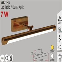 7W 40 CM LED TABLO APLİĞİ ESKİTME 3200K 1